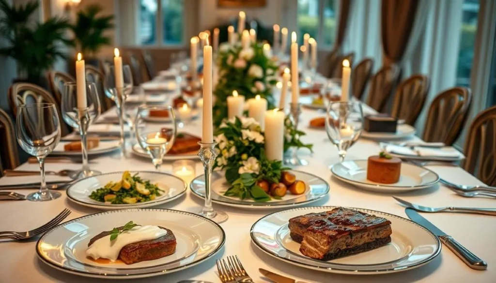 Elegant Dinner Party Plating Elegant Dinner Party Plating