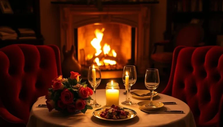 romantic dinner at home