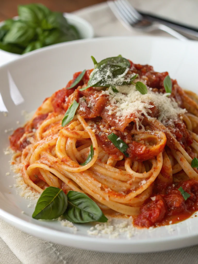 pasta with tomato sauce