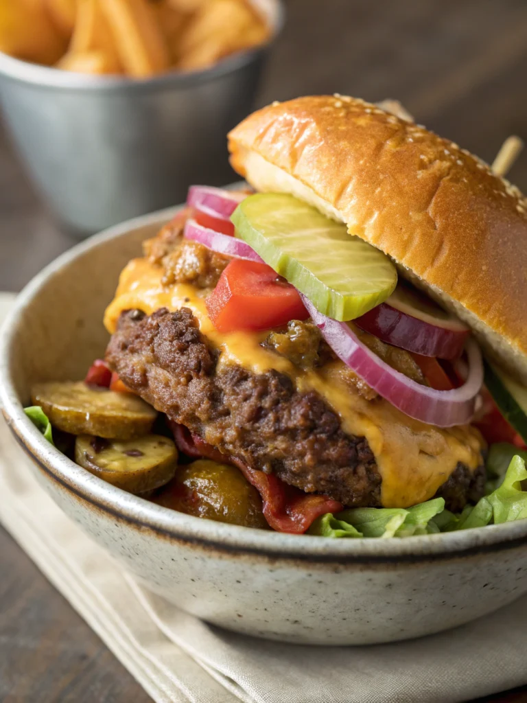 hamburger bowls