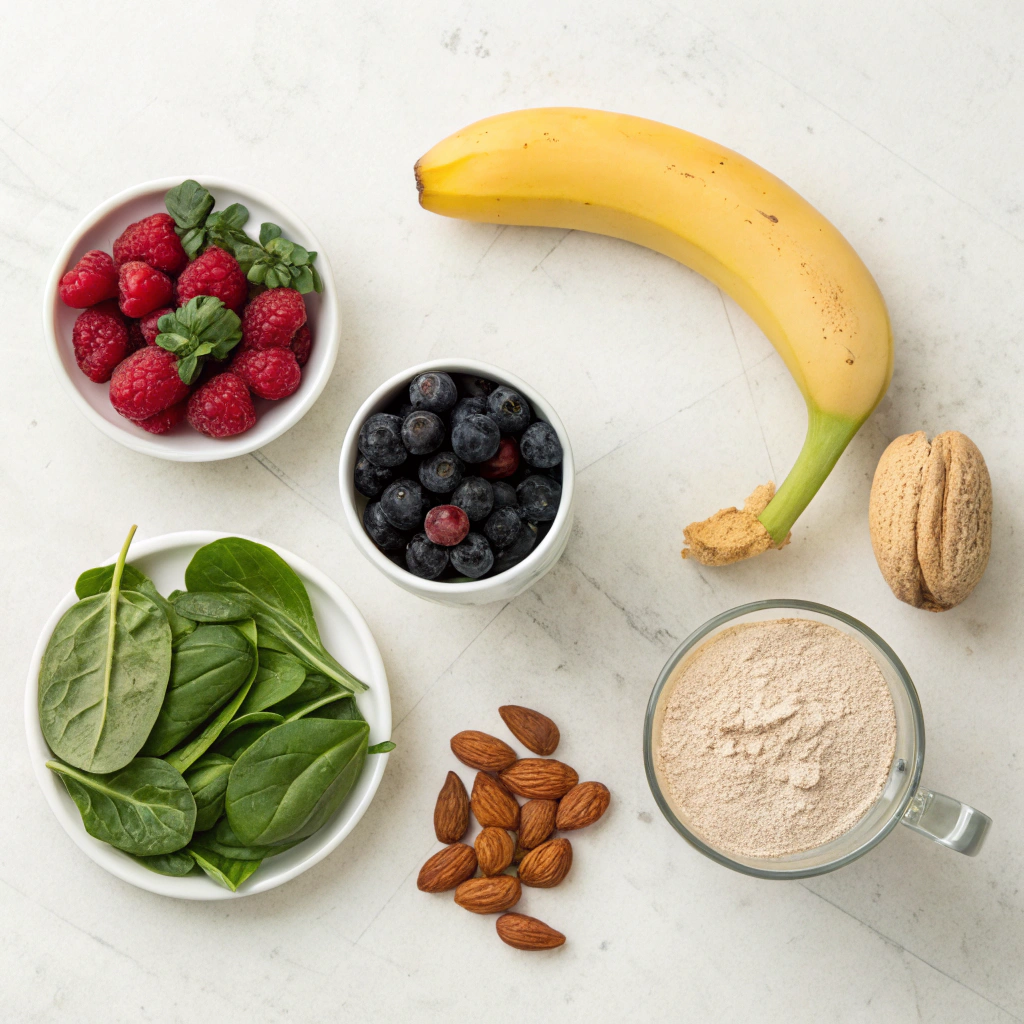High Protein Smoothie ingredients