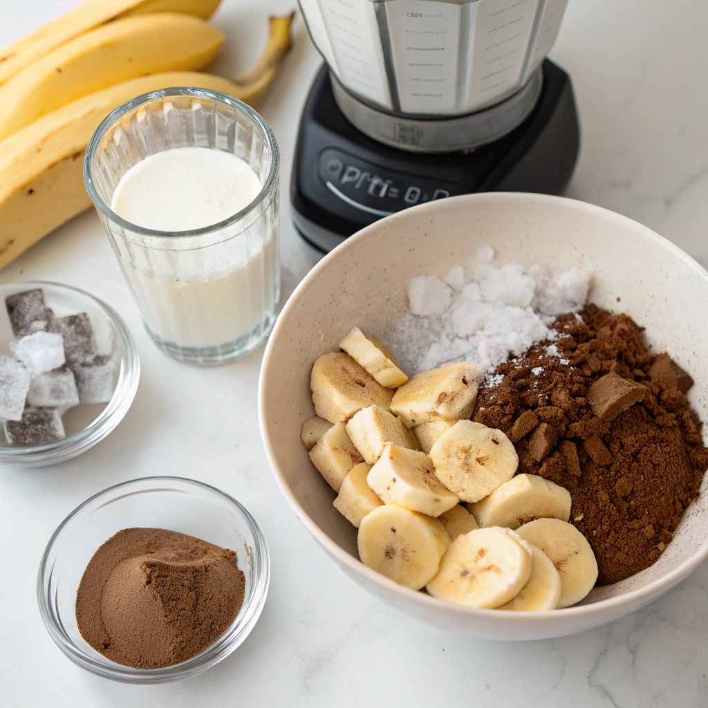 Chocolate Smoothie Ingredients