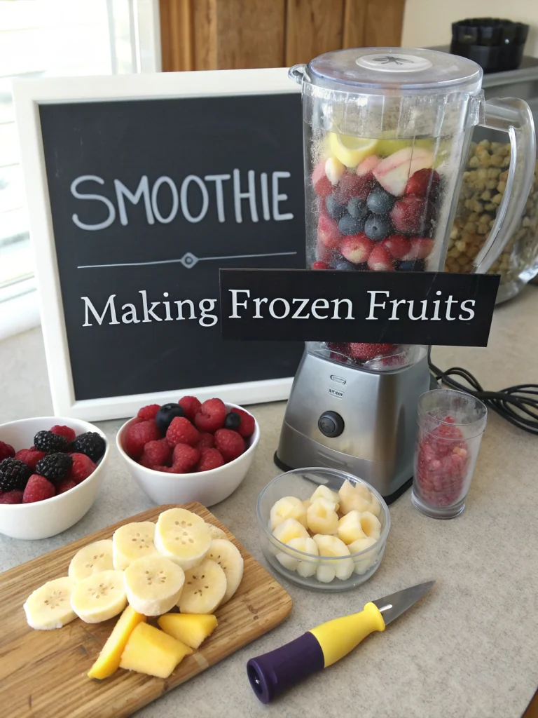 how to make a smoothie with frozen fruit