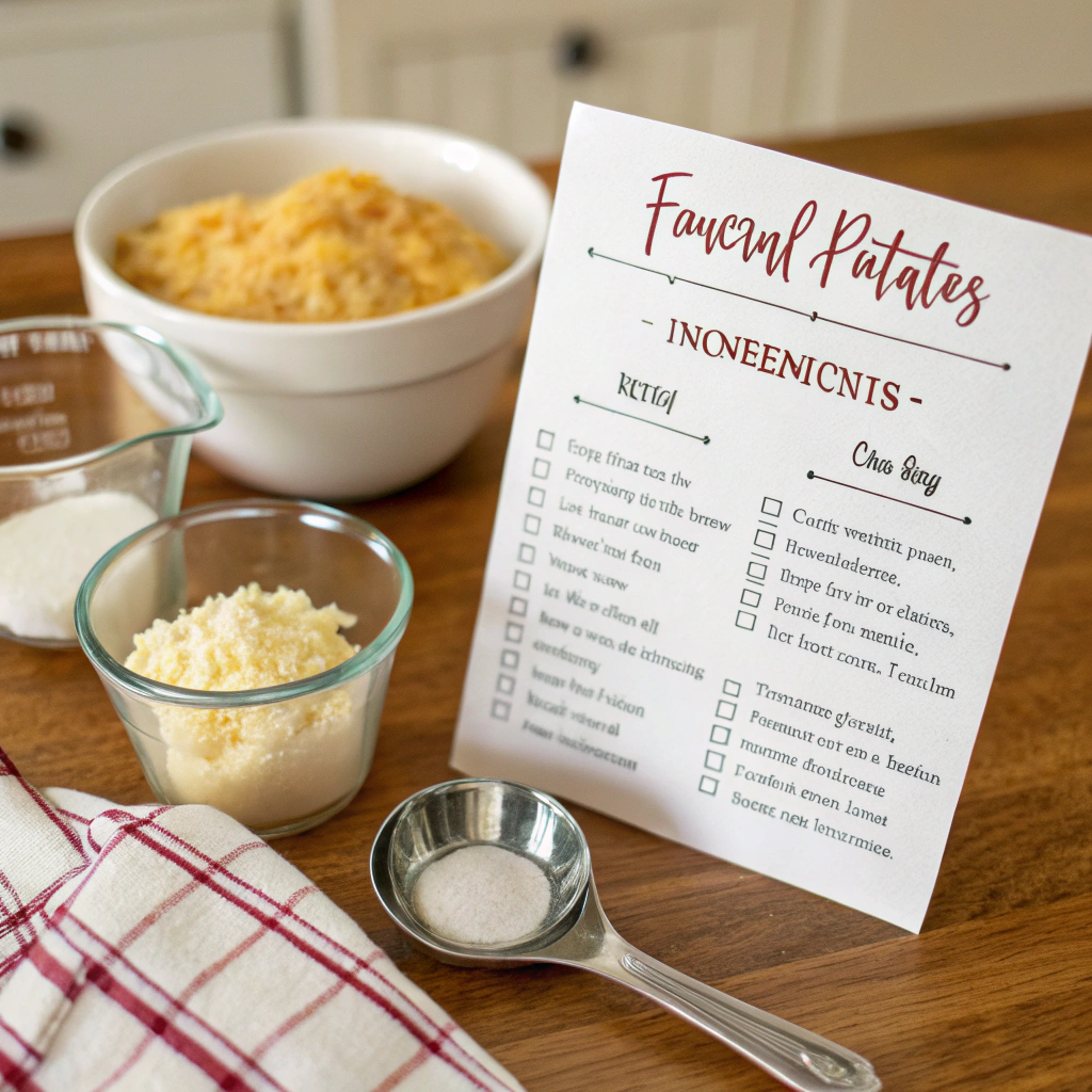 recipe for funeral potatoes ingredients