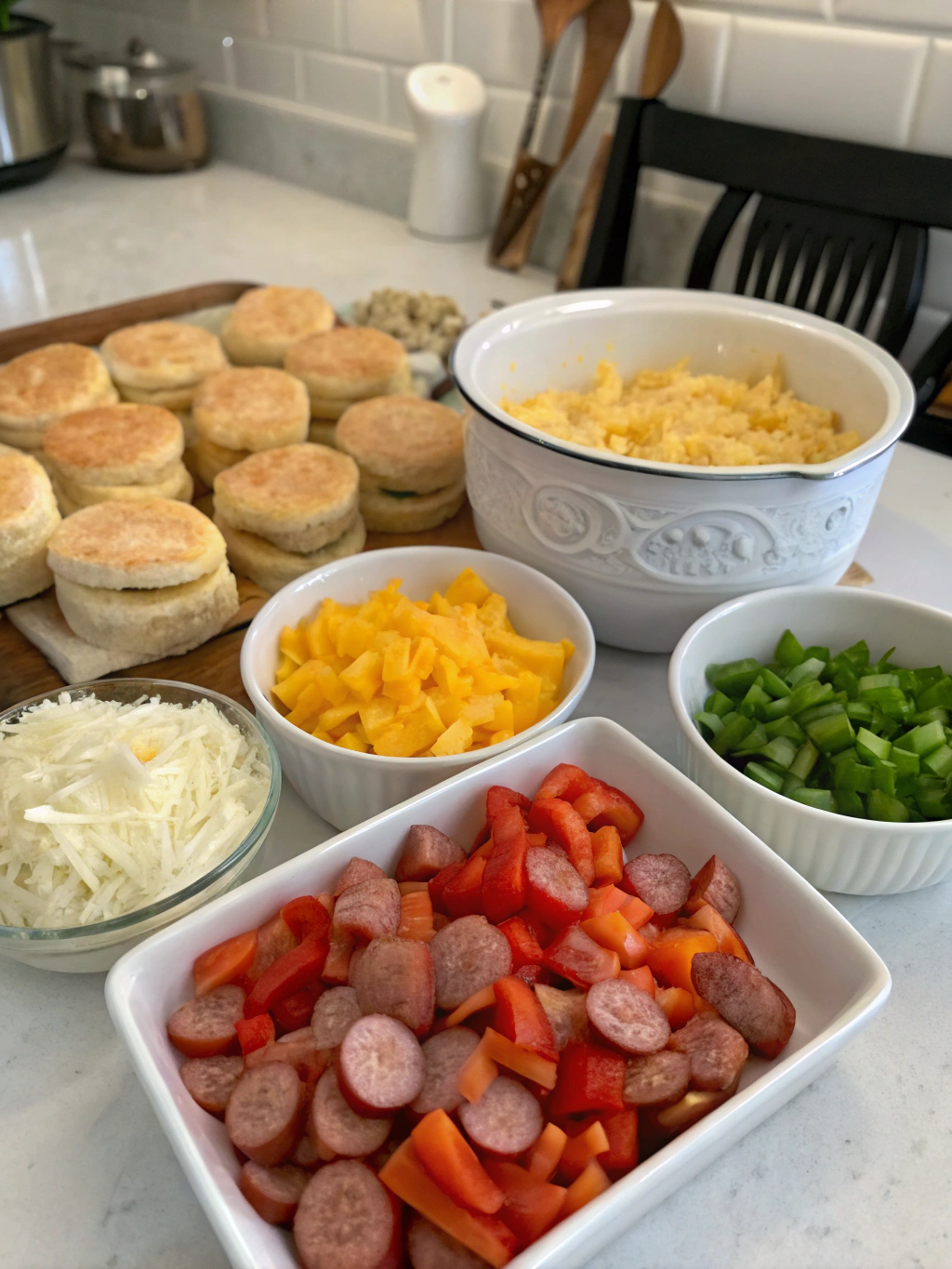 breakfast casserole recipe with biscuits ingredients