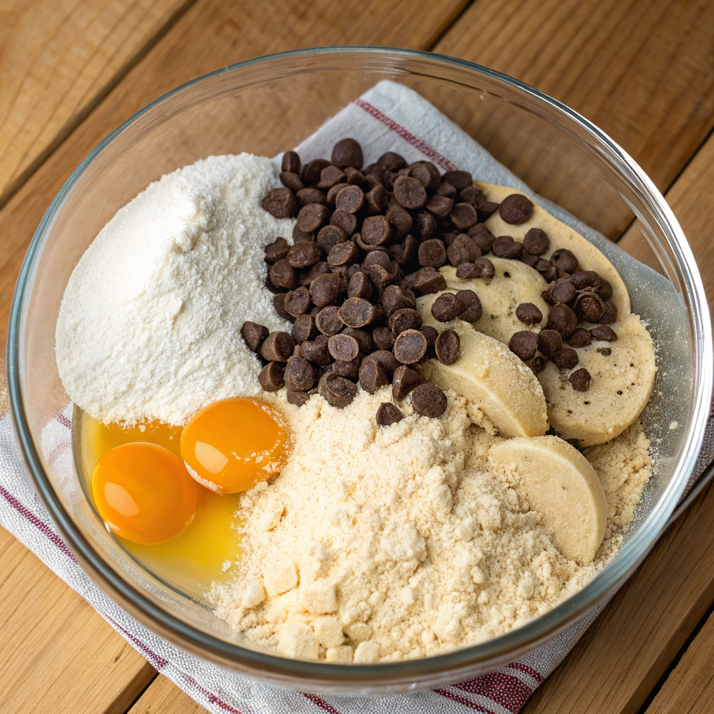 chocolate chip and cookies ingredients
