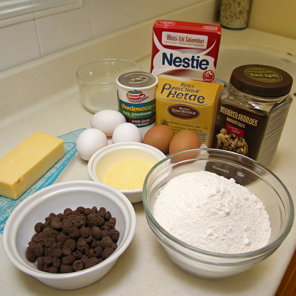 nestle chocolate cookie recipe ingredients