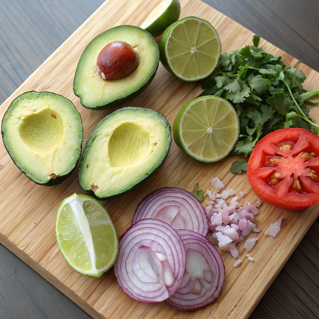 4 Ingredient Guacamole Recipe Ingredients