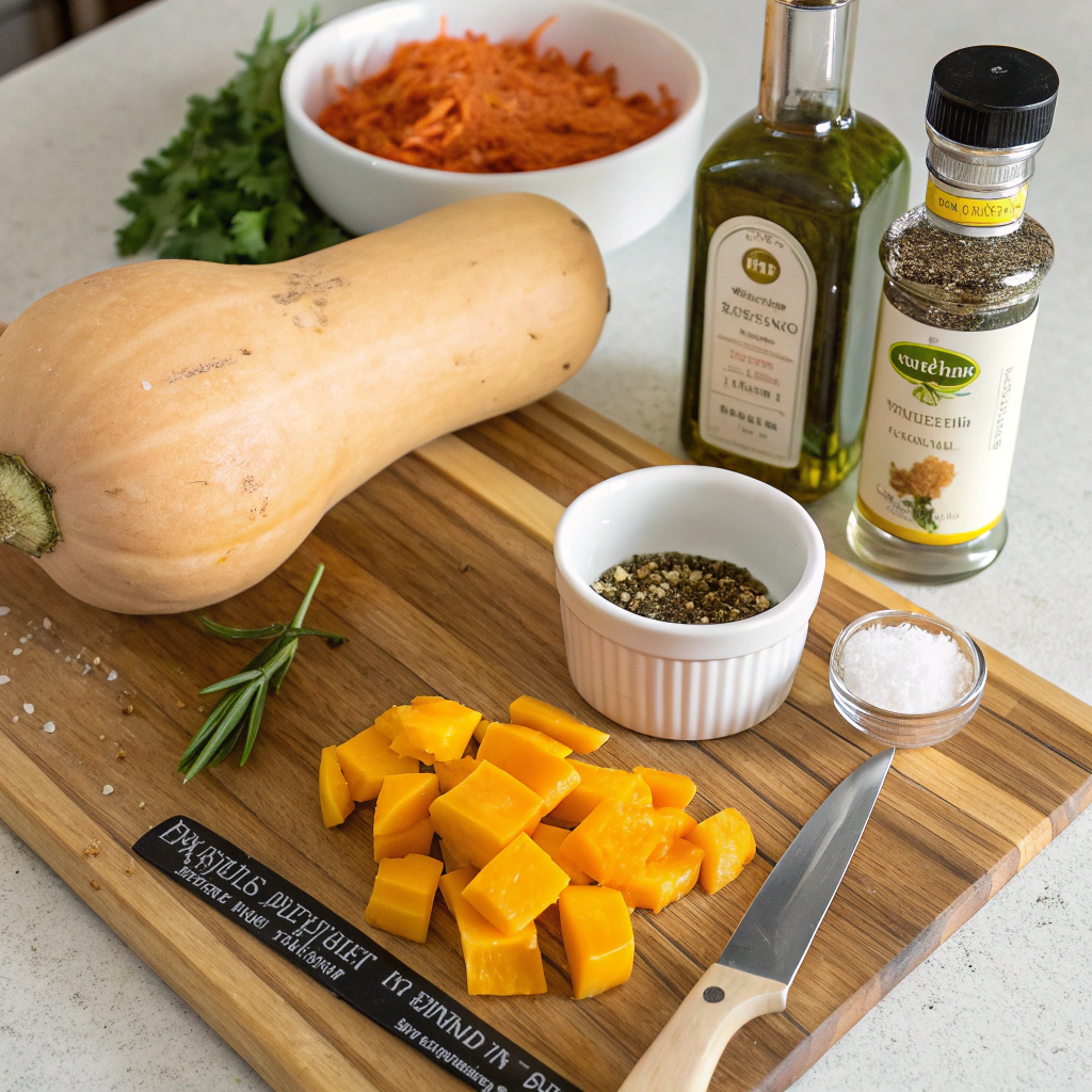 air fry butternut squash ingredients