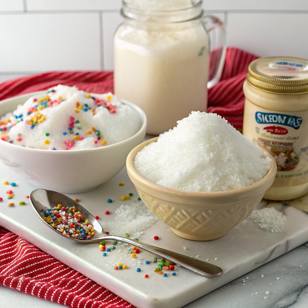 snow ice cream ingredients